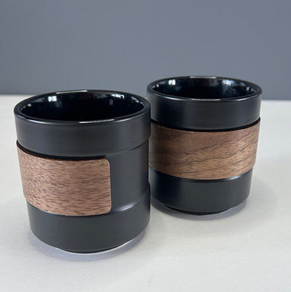 Ceramic Cup with wooden sleeve